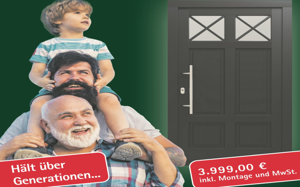 Hält über Generationen - Haustür des Monats für 2999 € inkl. Montage und MwSt.